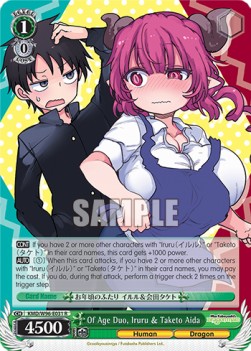 Of Age Duo, Iruru & Taketo Aida (V.1 - Rare) - Miss Kobayashi’s Dragon Maid