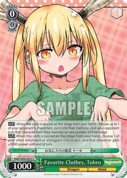 Favorite Clothes, Tohru (V.1 - Uncommon) - Miss Kobayashi’s Dragon Maid