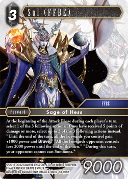 Sol (FFBE) (18-106) - Resurgence of Power