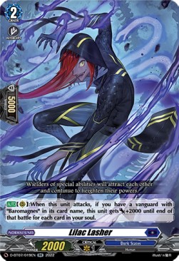 Lilac Lasher [D Format] (V.1 - Double Rare) - Raging Flames Against Emerald Storm