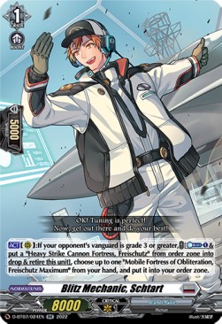Blitz Mechanic, Schtart [D Format] (V.1 - Double Rare) - Raging Flames Against Emerald Storm