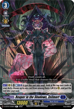 Reaper in the Shadows, Zeilmort [D Format] (V.1 - Rare) - Raging Flames Against Emerald Storm