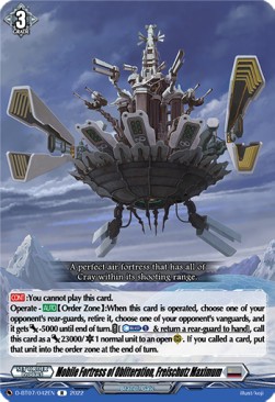 Mobile Fortress of Obliteration, Freischutz Maximum [D Format] (V.1 - Rare) - Raging Flames Against Emerald Storm