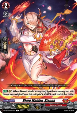 Blaze Maiden, Sienna [D Format] - Raging Flames Against Emerald Storm