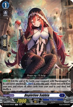 Depletion Sabbia [D Format] - Raging Flames Against Emerald Storm