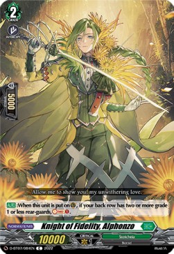 Knight of Fidelity, Alphonzo [D Format] - Raging Flames Against Emerald Storm