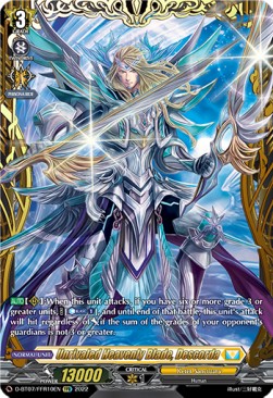 Unrivaled Heavenly Blade, Descorda [D Format] (V.2 - Feature Rare) - Raging Flames Against Emerald Storm