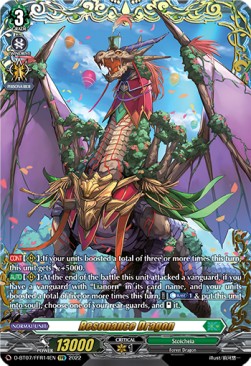Resonance Dragon [D Format] (V.2 - Feature Rare) - Raging Flames Against Emerald Storm
