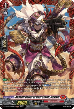 Assault Bullet of Dust Storm, Oswald [D Format] (V.2 - Feature Rare) - Raging Flames Against Emerald Storm
