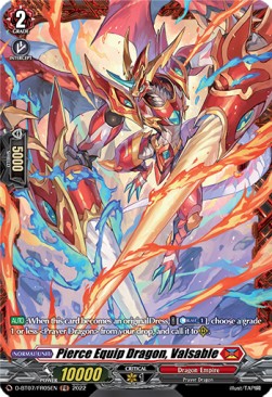 Pierce Equip Dragon, Valsable [D Format] (V.2 - Feature Rare) - Raging Flames Against Emerald Storm