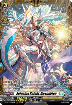Spinning Knight, Gwendolen [D Format] (V.2 - Feature Rare) - Raging Flames Against Emerald Storm