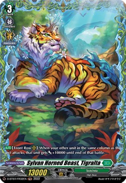 Sylvan Horned Beast, Tigralta [D Format] (V.2 - Feature Rare) - Raging Flames Against Emerald Storm
