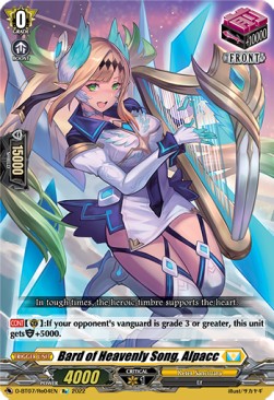 Bard of Heavenly Song, Alpacc [D Format] - Raging Flames Against Emerald Storm