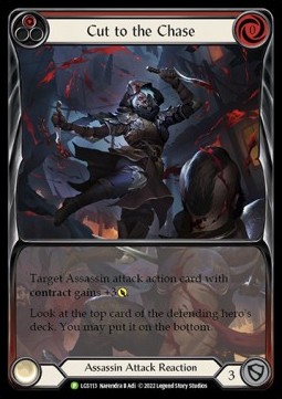 Cut to the Chase (Red) (Extended Art Rainbow Foil) - LGS Promos