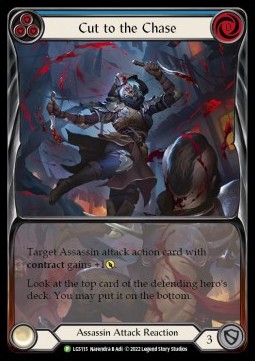 Cut to the Chase (Blue) (Extended Art Rainbow Foil) - LGS Promos