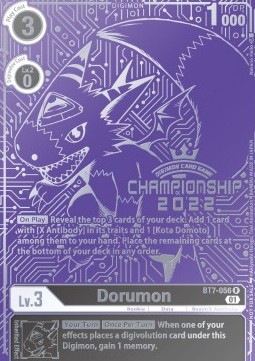 Dorumon (BT7-056) (V.1) - Championship 2022 Promos