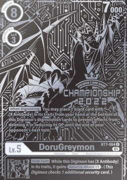 DoruGreymon (BT7-064) - Championship 2022 Promos