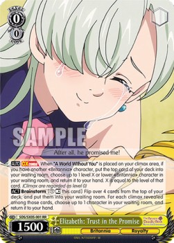 Elizabeth: Trust in the Promise (V.1 - Double Rare) - The Seven Deadly Sins: Revival of The Commandments