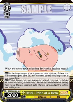 Hawk: Pride of a Hero (V.1 - Double Rare) - The Seven Deadly Sins: Revival of The Commandments