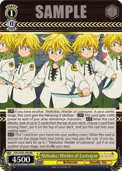 Meliodas: Wielder of Lostvayne (V.1 - Double Rare) - The Seven Deadly Sins: Revival of The Commandments