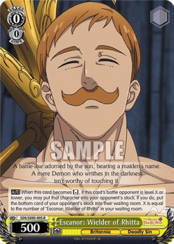 Escanor: Wielder of Rhitta (V.1 - Rare) - The Seven Deadly Sins: Revival of The Commandments