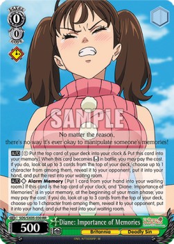 Diane: Importance of Memories (V.1 - Double Rare) - The Seven Deadly Sins: Revival of The Commandments