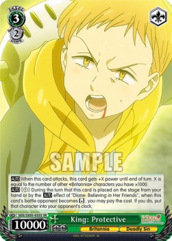 King: Protective (V.2 - Super Rare) - The Seven Deadly Sins: Revival of The Commandments