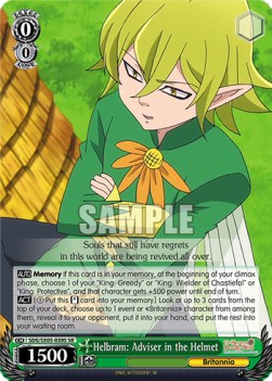 Helbram: Adviser in the Helmet (V.2 - Super Rare) - The Seven Deadly Sins: Revival of The Commandments