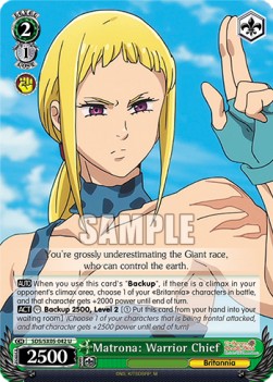 Matrona: Warrior Chief (V.1 - Uncommon) - The Seven Deadly Sins: Revival of The Commandments