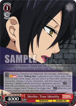 Merlin: True Identity (V.1 - Double Rare) - The Seven Deadly Sins: Revival of The Commandments