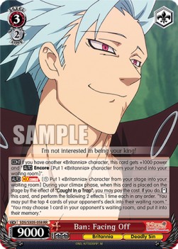 Ban: Facing Off (V.1 - Double Rare) - The Seven Deadly Sins: Revival of The Commandments