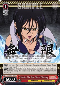 Merlin: The Boar Sin of Gluttony (V.1 - Uncommon) - The Seven Deadly Sins: Revival of The Commandments