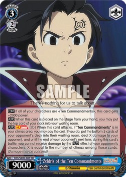 Zeldris of the Ten Commandments (V.1 - Double Rare) - The Seven Deadly Sins: Revival of The Commandments