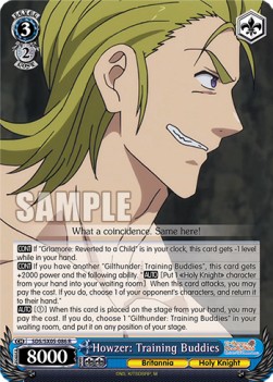 Howzer: Training Buddies (V.1 - Rare) - The Seven Deadly Sins: Revival of The Commandments