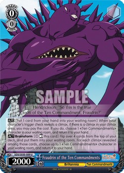 Fraudrin of the Ten Commandments (V.1 - Uncommon) - The Seven Deadly Sins: Revival of The Commandments