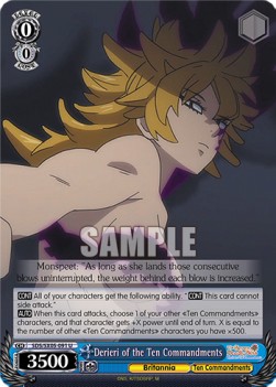 Derieri of the Ten Commandments (V.1 - Uncommon) - The Seven Deadly Sins: Revival of The Commandments