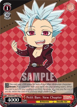 Petit Ban: New Chapter (V.2 - Super Rare) - The Seven Deadly Sins: Revival of The Commandments