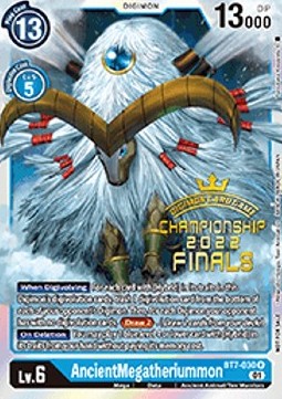 AncientMegatheriummon (BT7-030) - Championship 2022 Promos