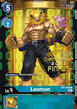 Leomon (BT1-035) - Championship 2022 Promos