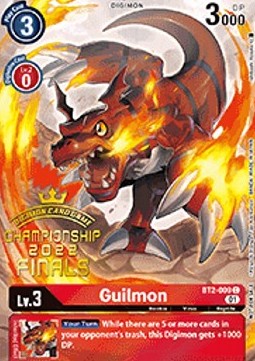Guilmon (BT2-009) - Championship 2022 Promos