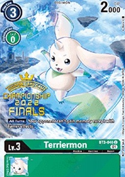Terriermon (BT3-046) - Championship 2022 Promos