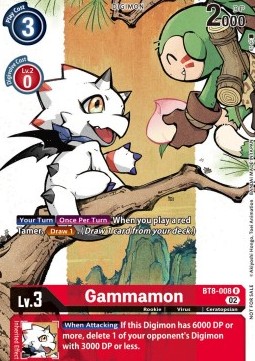 Gammamon (BT8-008) - Promos: Dimensional Phase