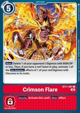 Crimson Flare (BT11-097) (V.1) - Dimensional Phase