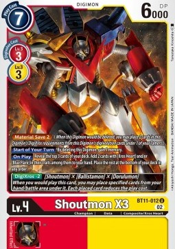 Shoutmon X3 (BT11-012) (V.1) - Dimensional Phase
