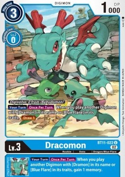 Dracomon (BT11-022) (V.1) - Dimensional Phase