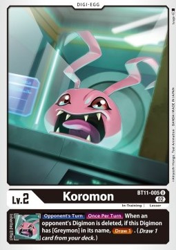 Koromon (BT11-005) (V.1) - Dimensional Phase