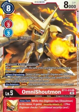 OmniShoutmon (BT11-015) - Dimensional Phase