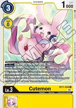 Cutemon (BT11-034) (V.1) - Dimensional Phase