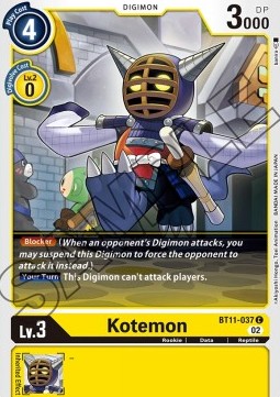 Kotemon (BT11-037) (V.1) - Dimensional Phase