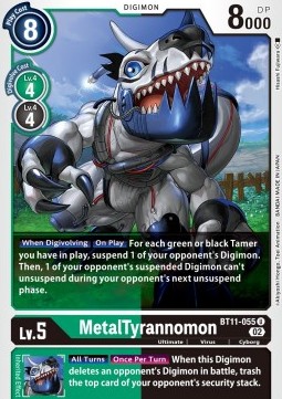 MetalTyrannomon (BT11-055) (V.1) - Dimensional Phase